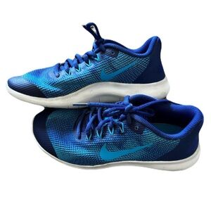 NIke Flex 4.5Y Blue Lace Up Sneakers